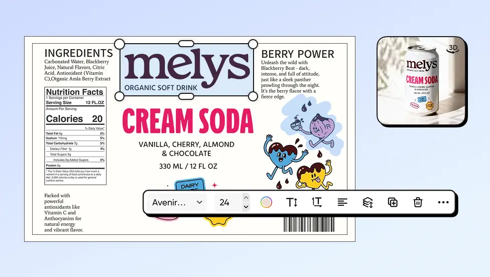 Instantly usable templates