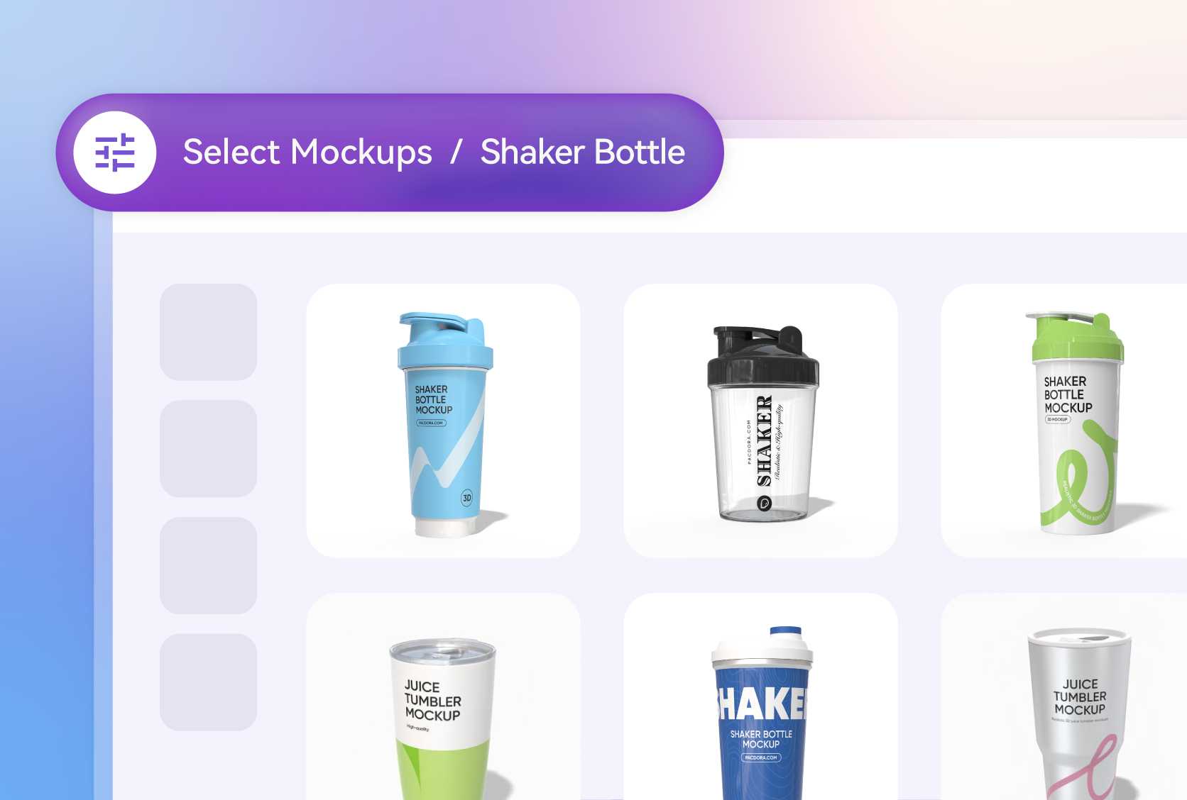 Shaker bottle style that fits your lifestyle