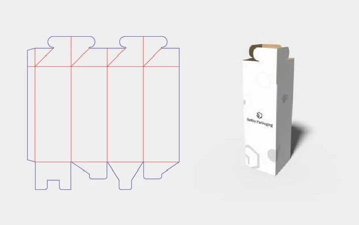 Tuck end box template