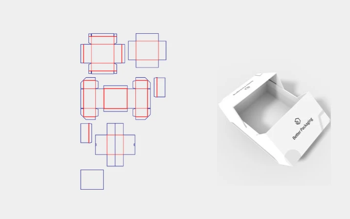 Double door jewelry box template