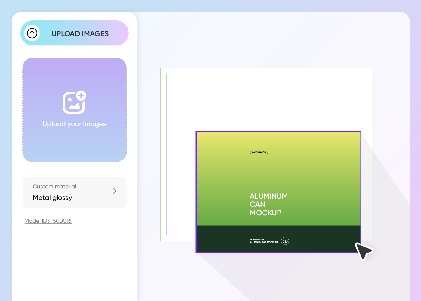 Step 2: Upload design and customize