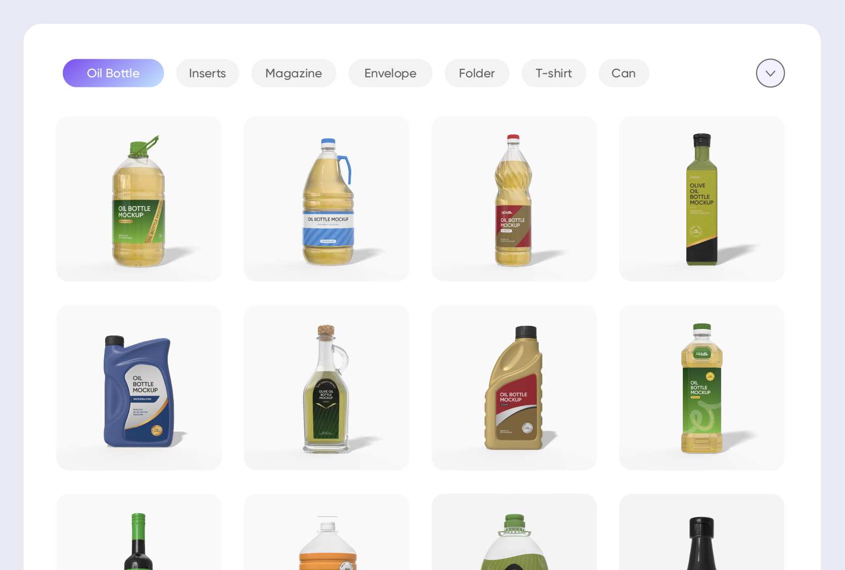 Diverse bottle shapes and styles