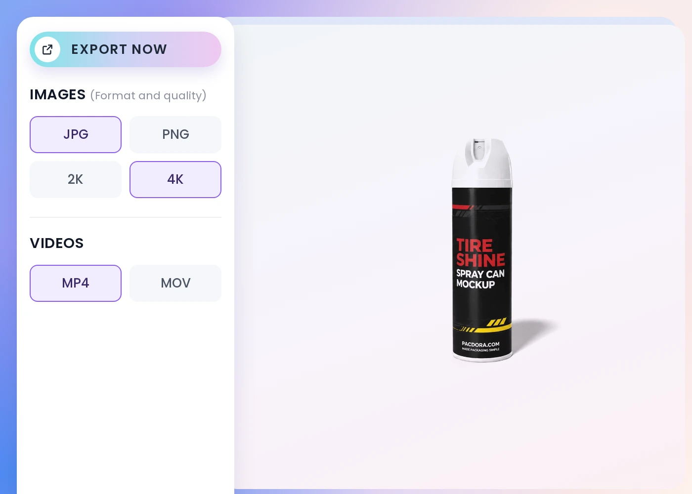 Passo 3: Exporte o Mockup final