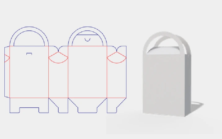 Blank tea bag template