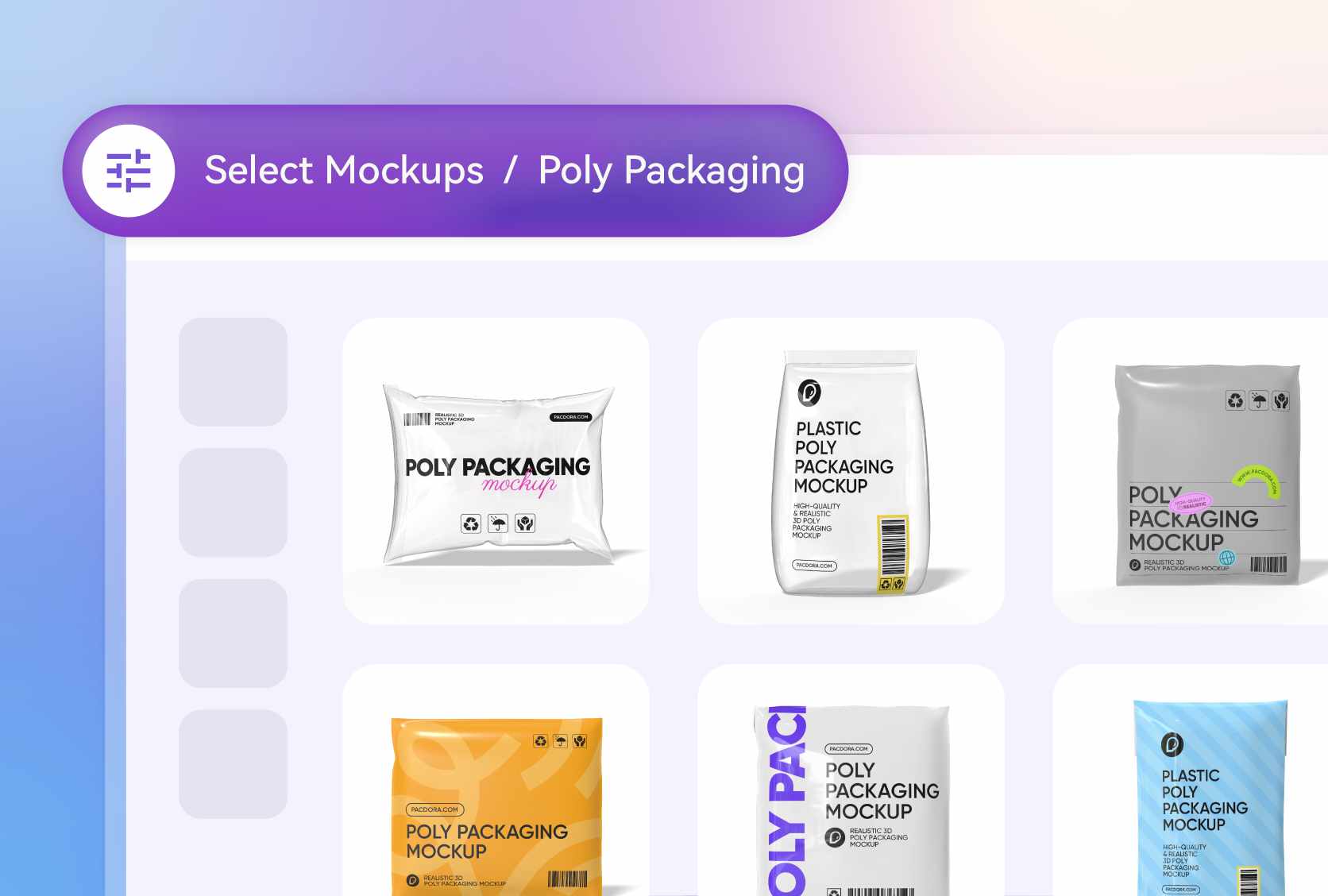 Select versatile poly packaging styles