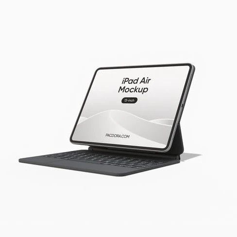 13inch iPad Air with Magic Keyboard mockup