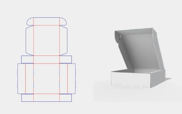 Flip top perfume box