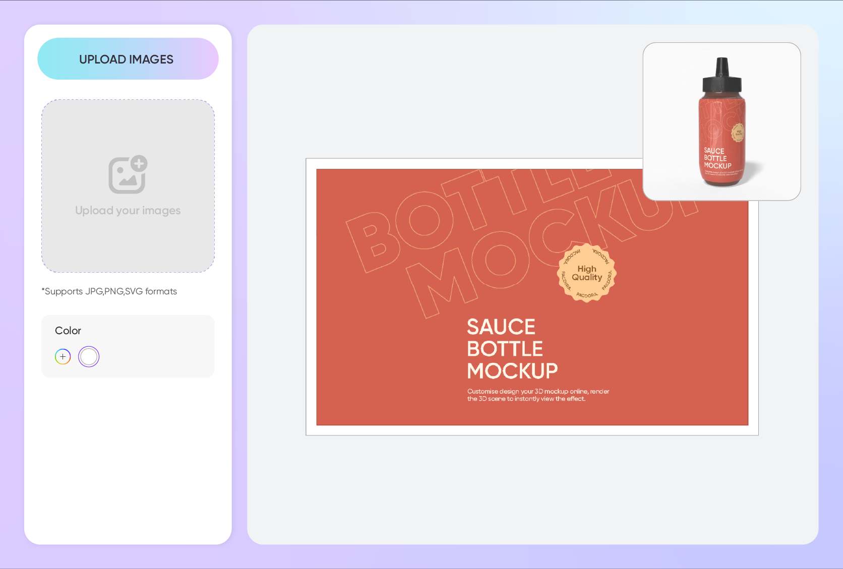 Upload designs that speak to your audience