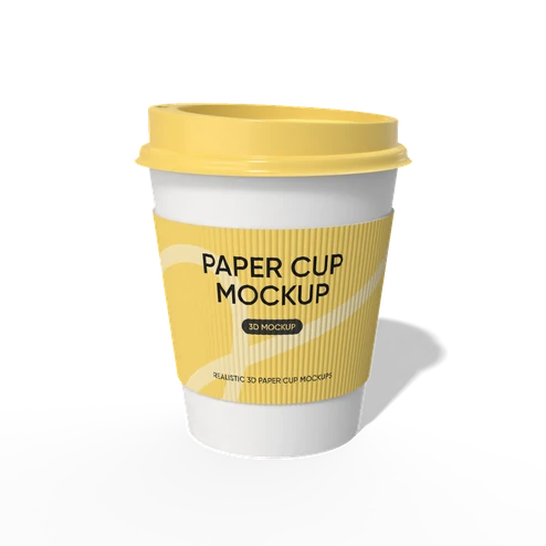 Paper coffee cup mockup