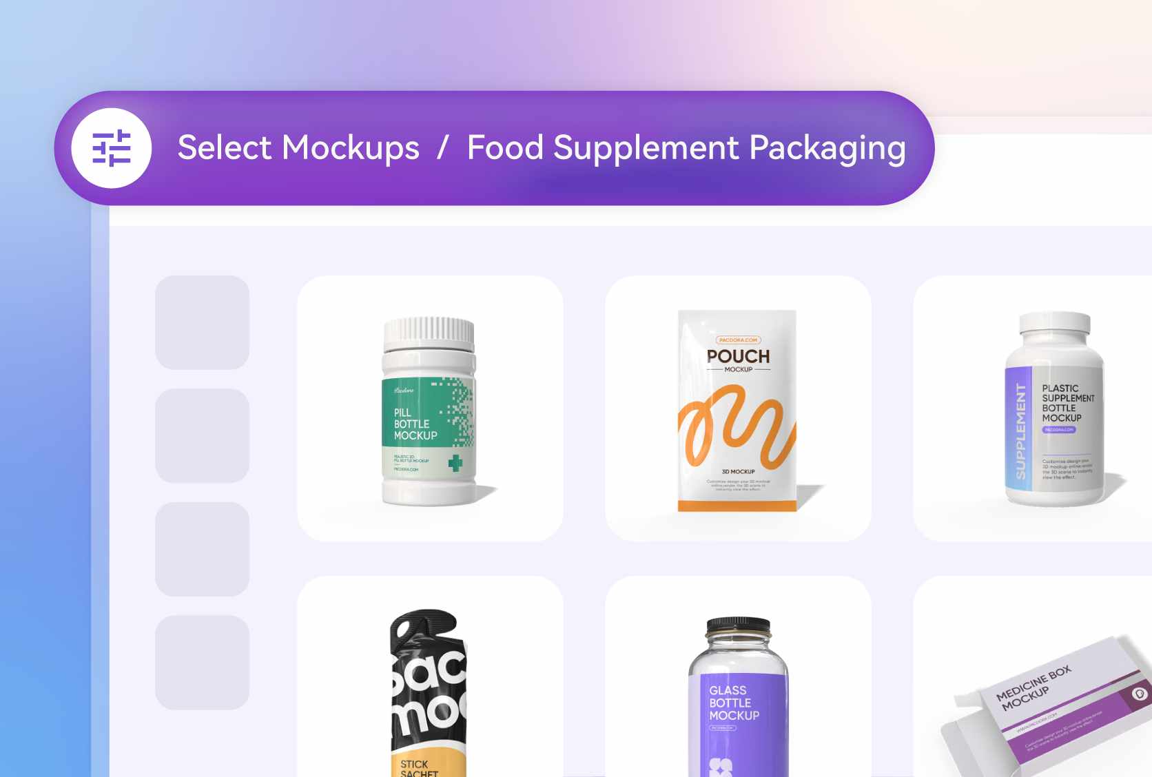 Showcase diversity with supplement packaging styles