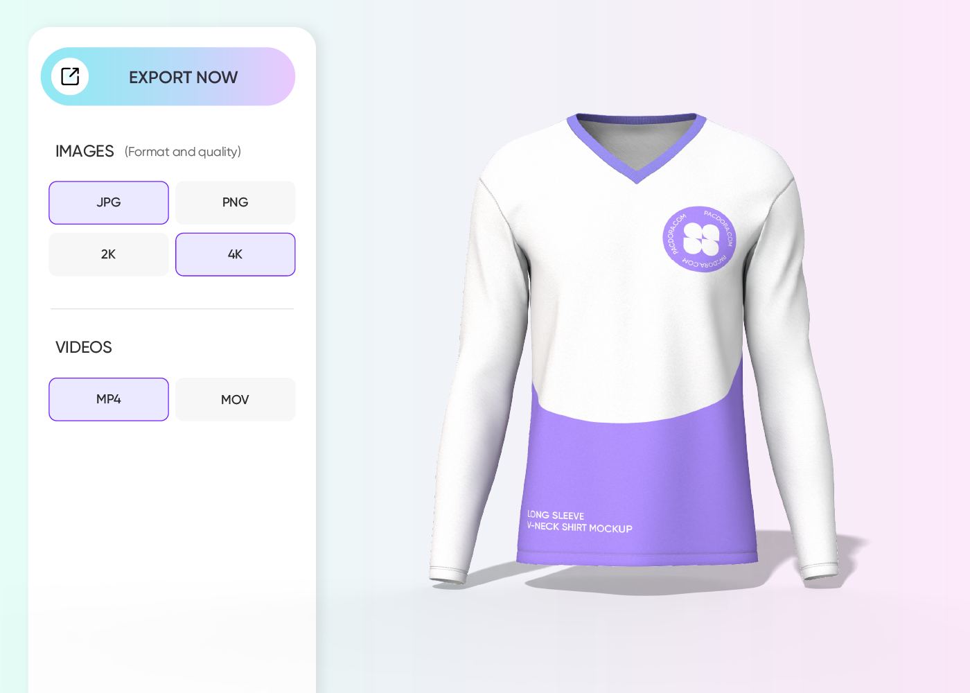 Step 3: Export your finished design