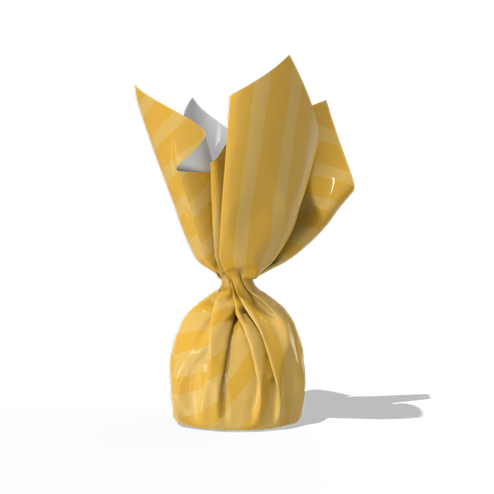 Chocolate wrapper paper mockup
