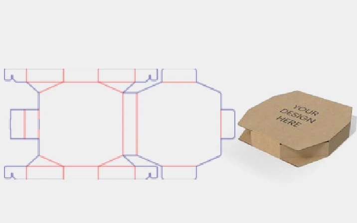 Custom pizza box template