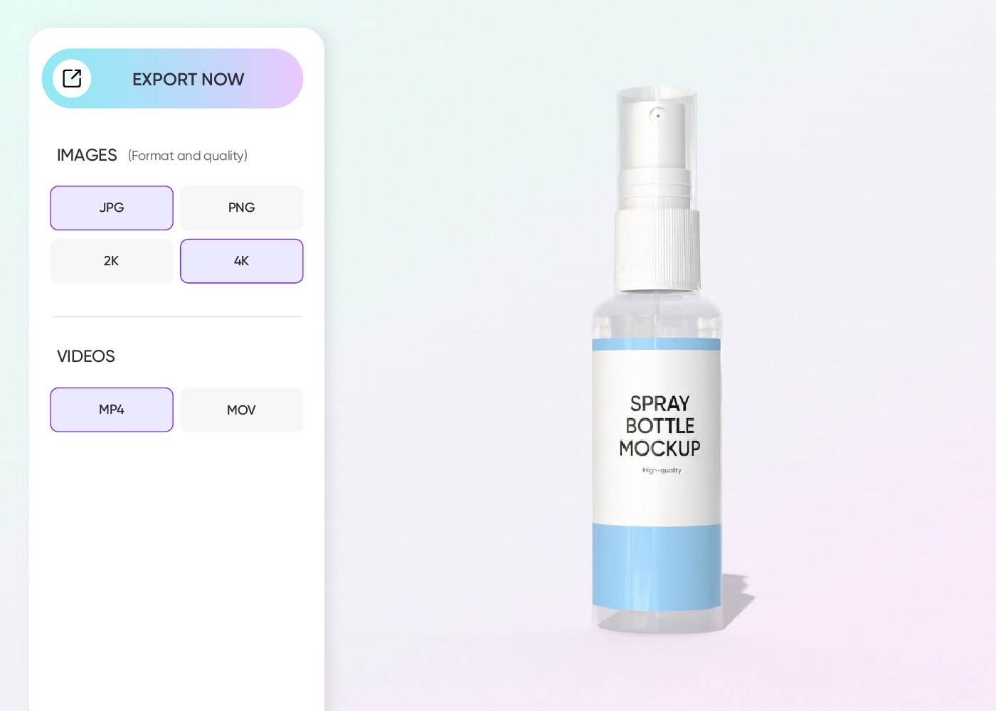 Step 3: Export your finished design
