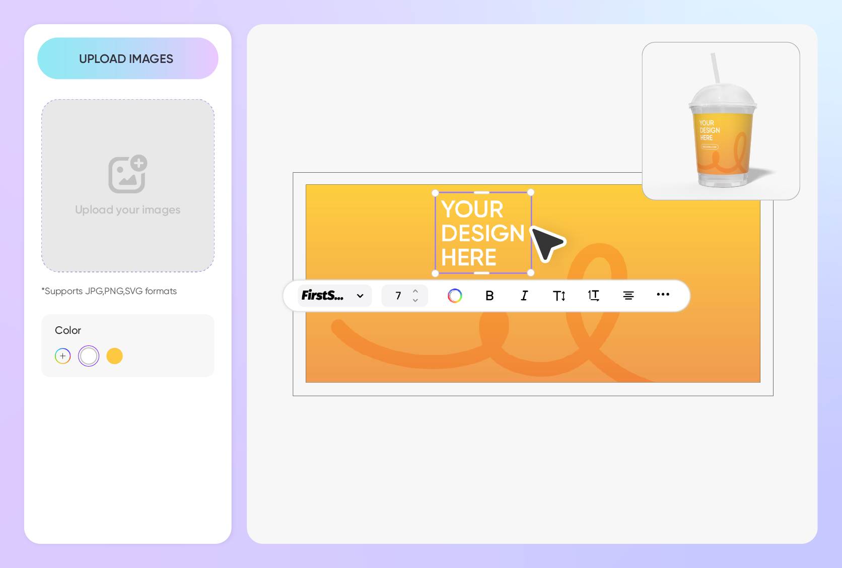 Label design that makes your smoothie visible