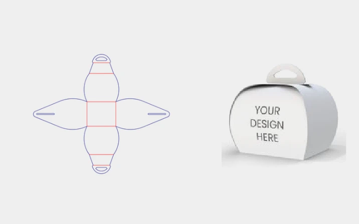 Cake container packaging