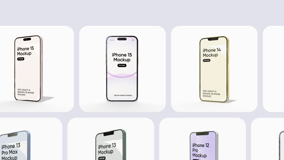 免费可下载的 3D iPhone 样机 ｜Pacdora