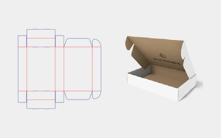 FEFCO 0427 flip top box dieline