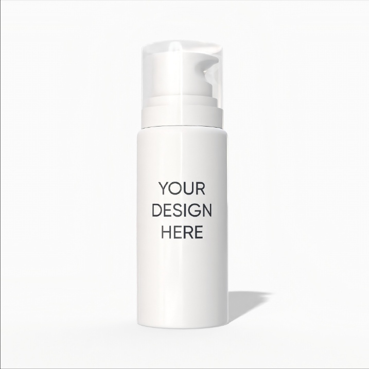 225 ml pump bottle mockup