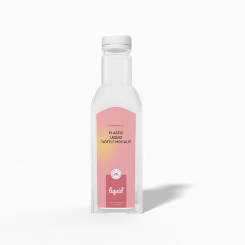Standard juice bottle mockup