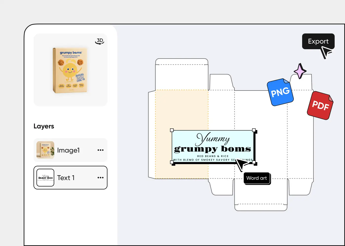 Step 3: Download your food packaging design
