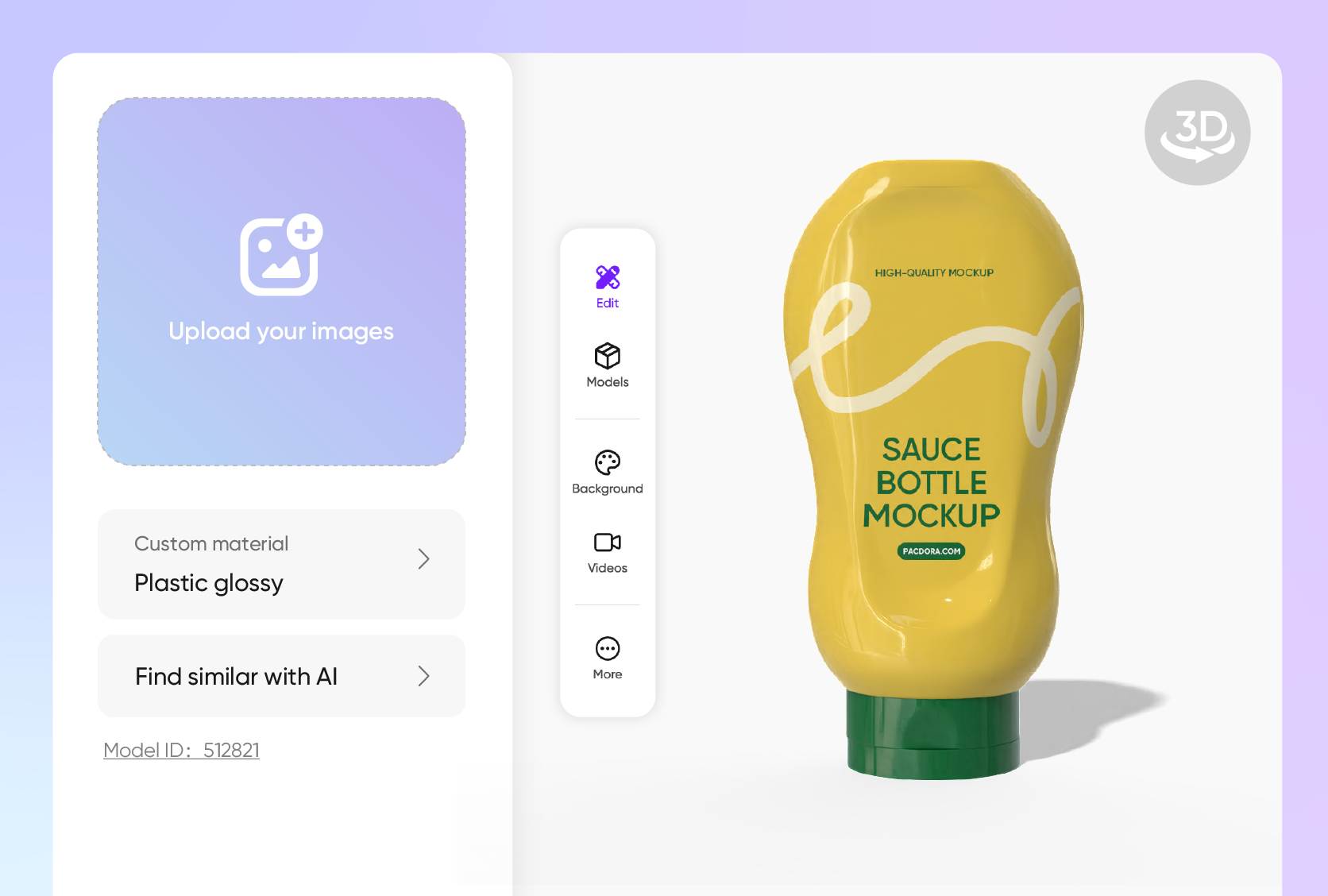 See your sauce in 3D real-time