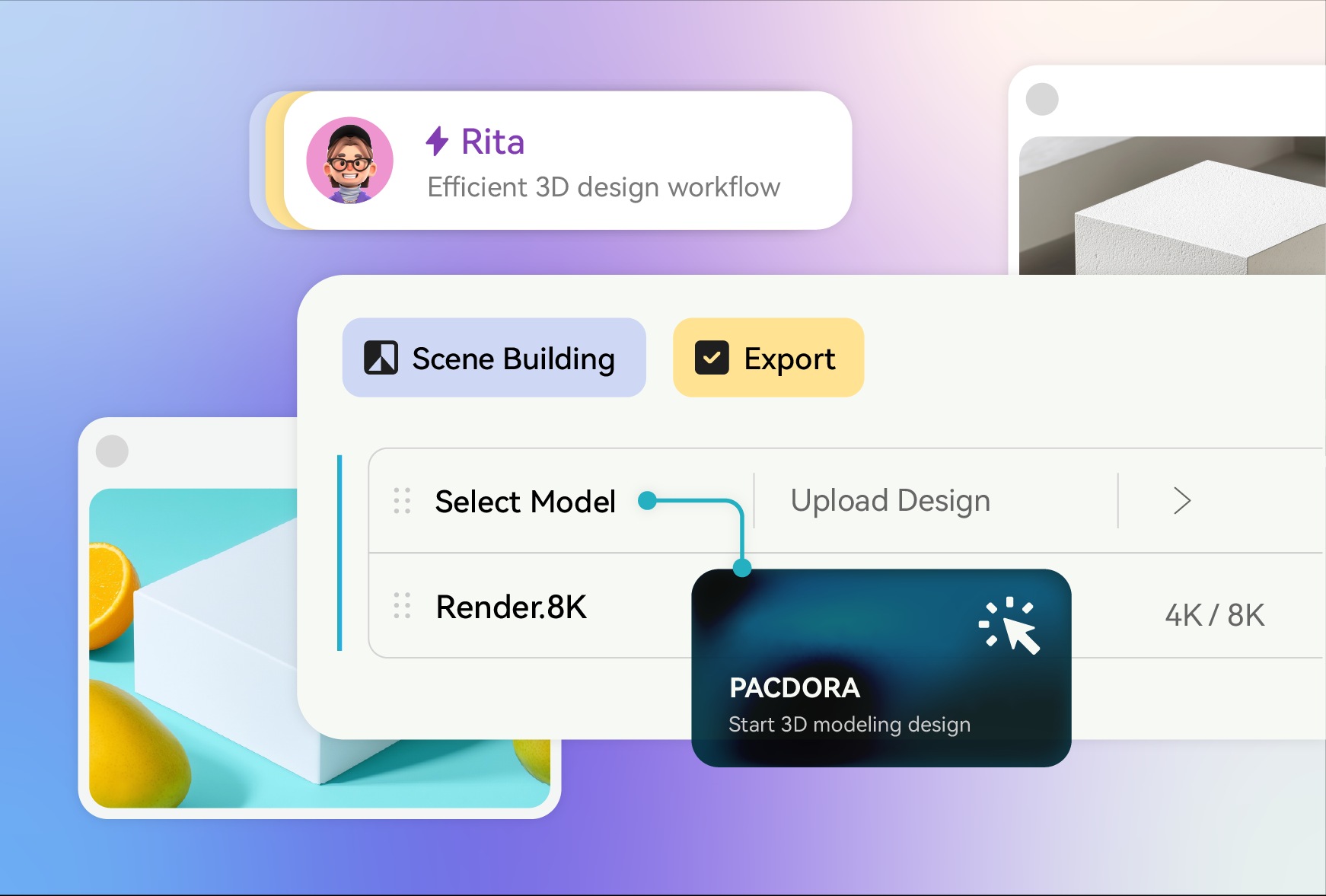 Effiencient 3D design workflow