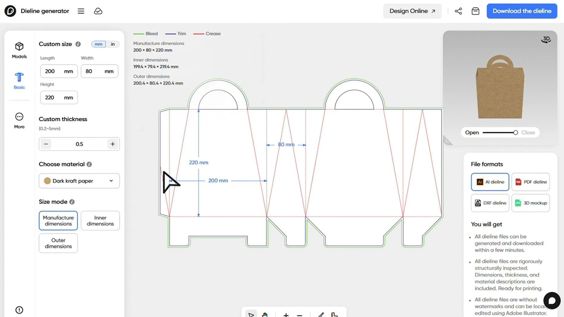 How to make a DIY paper bag easily with Pacdora?