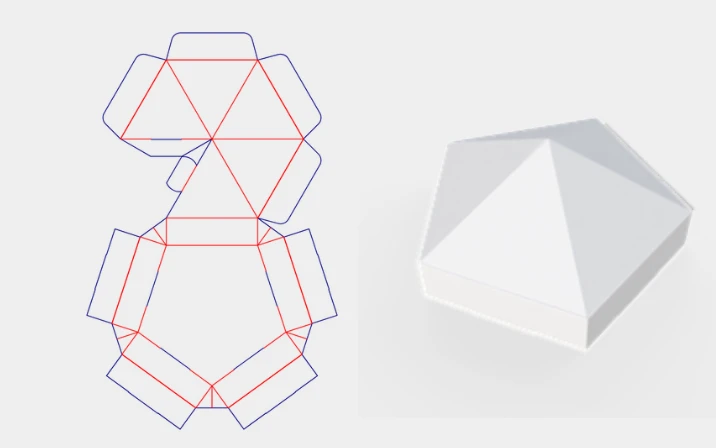 DIY chocolate frog box template