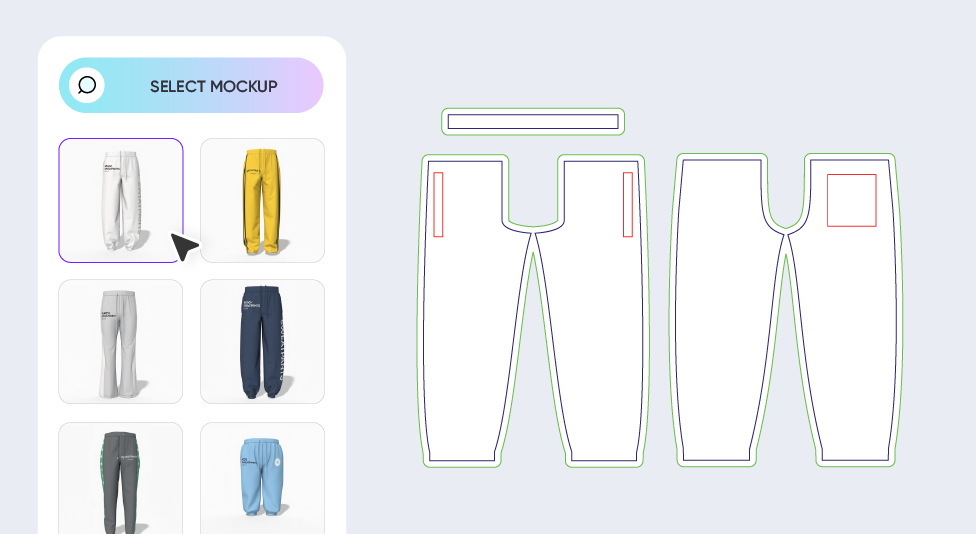 Step 1: Select a pants mockup style