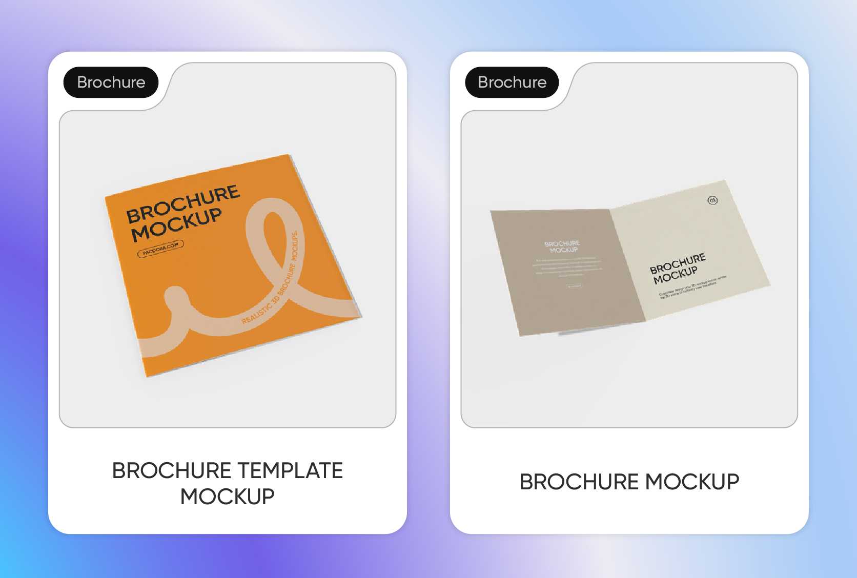 Flexible sizing options for square brochure designs