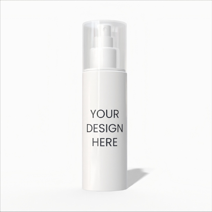 Cosmetic spray bottle mockup