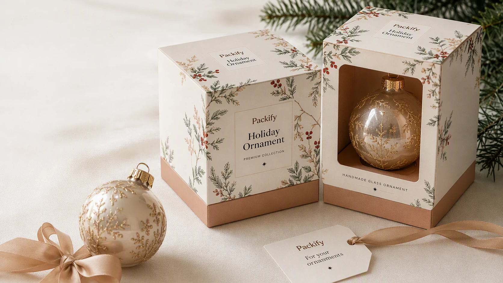Christmas ornament packaging generator