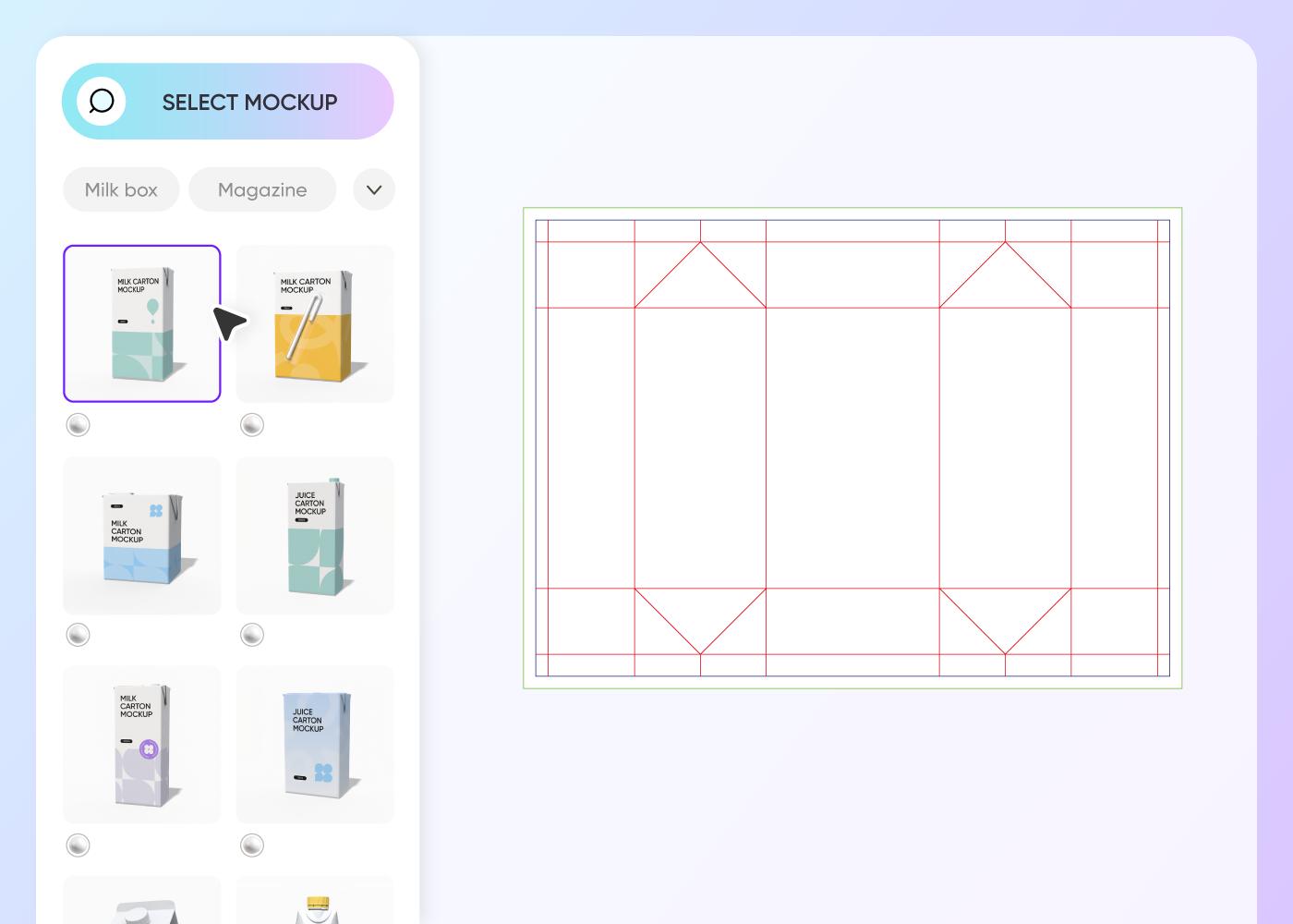 Step 1: Select your liquid packaging type