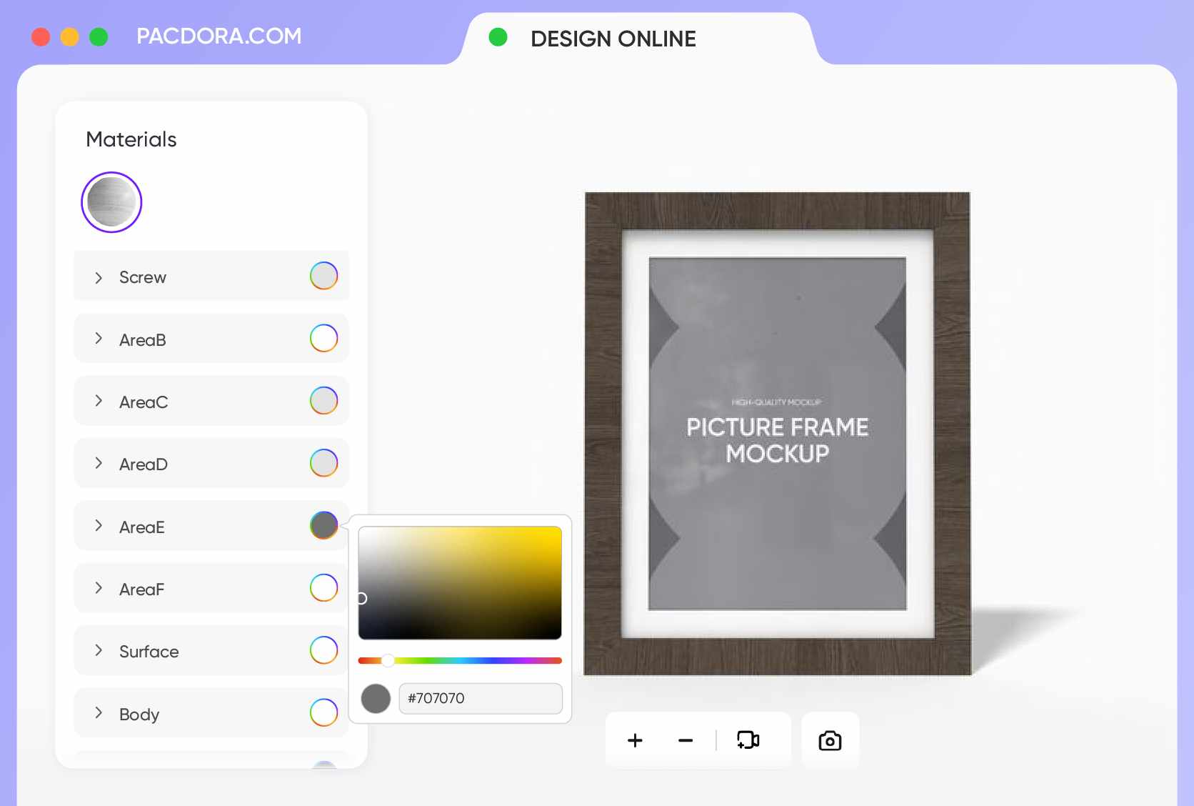 Artistic color selection to show distinction