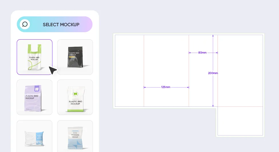 Step 1: Select your custom pet food packaging