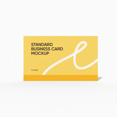 Clothing brand card mockup
