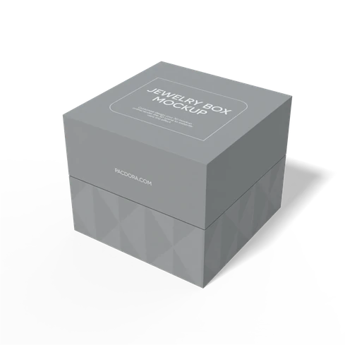 Square candle box mockup