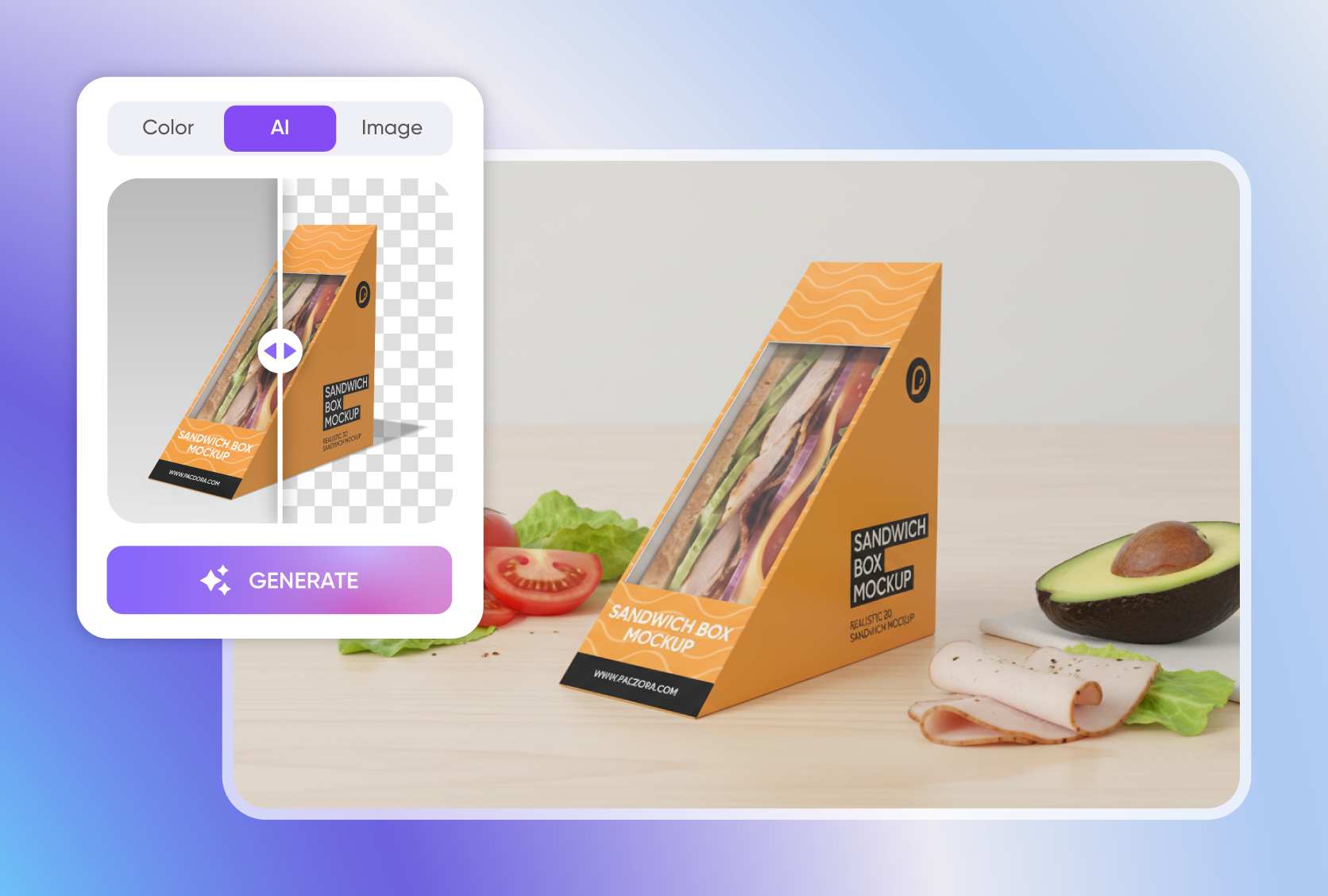 Creative sandwich backgrounds for a unique look