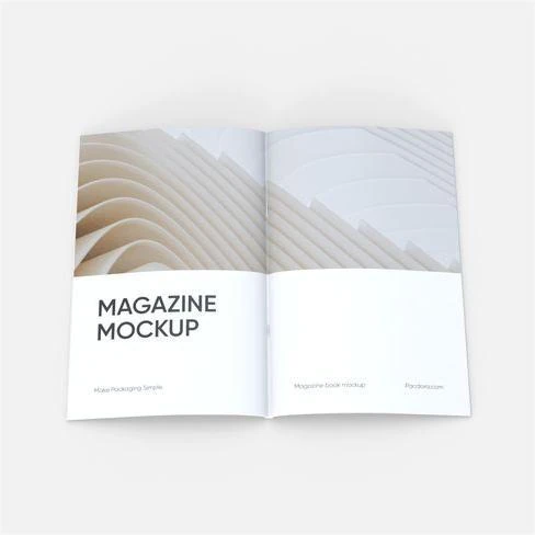 8×10 open magazine mockup