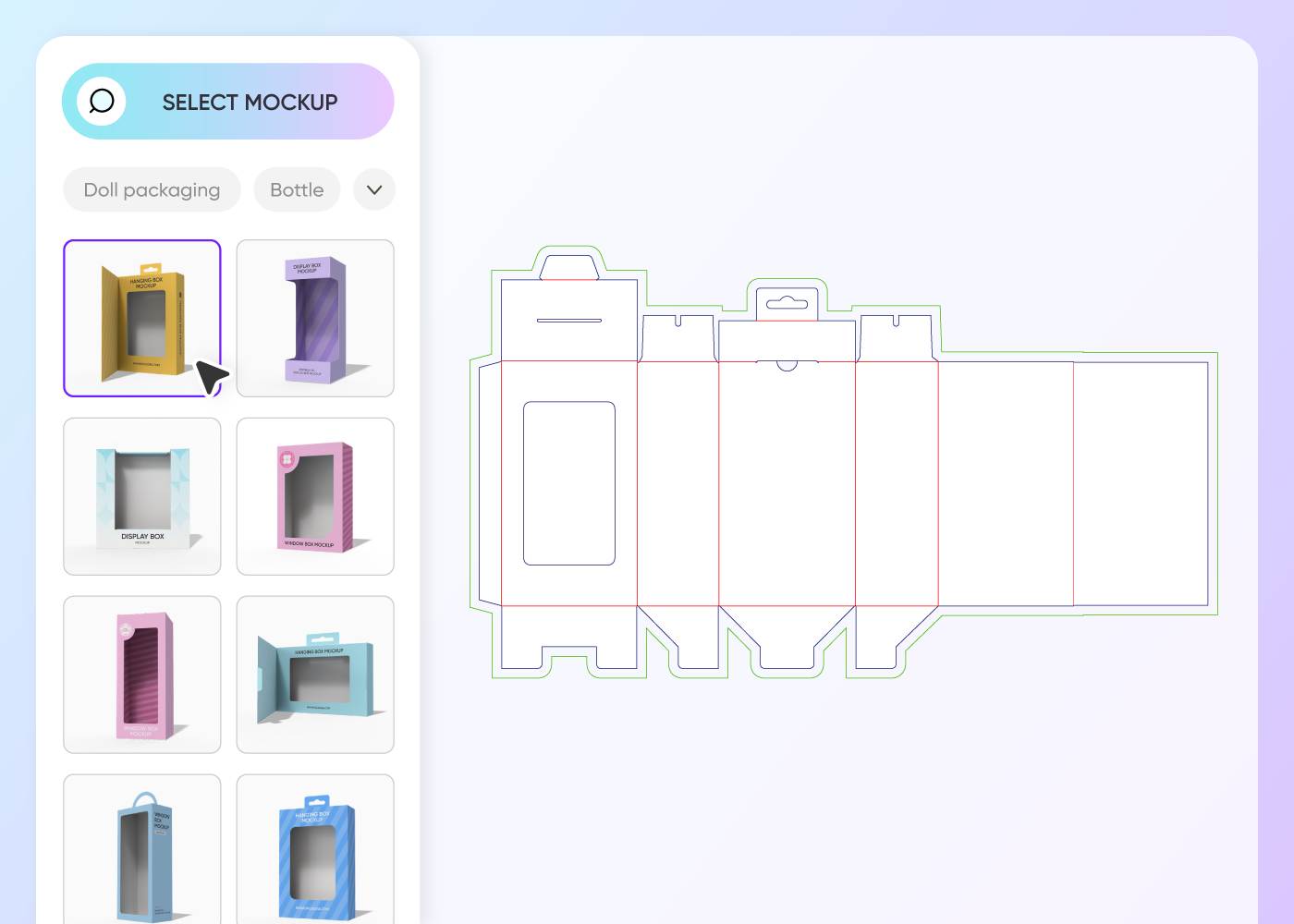 Step 1: Select doll packaging