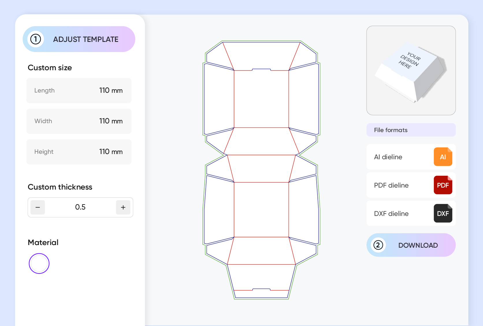 Real-time online preview available
