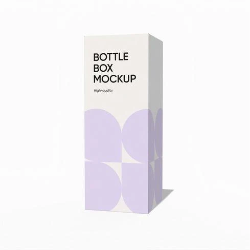 Tuck end bottle box mockup