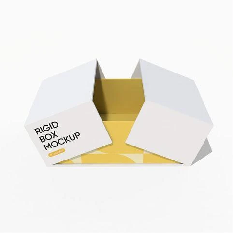 Rigid perfume box mockup