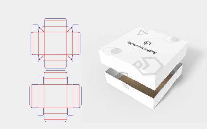 Lego box template with window