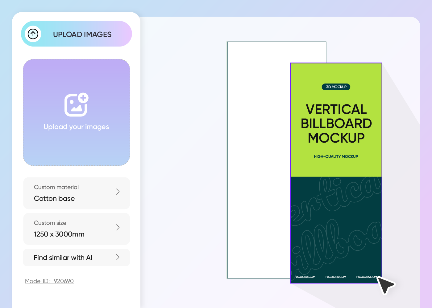 Step 2: Upload design and customize