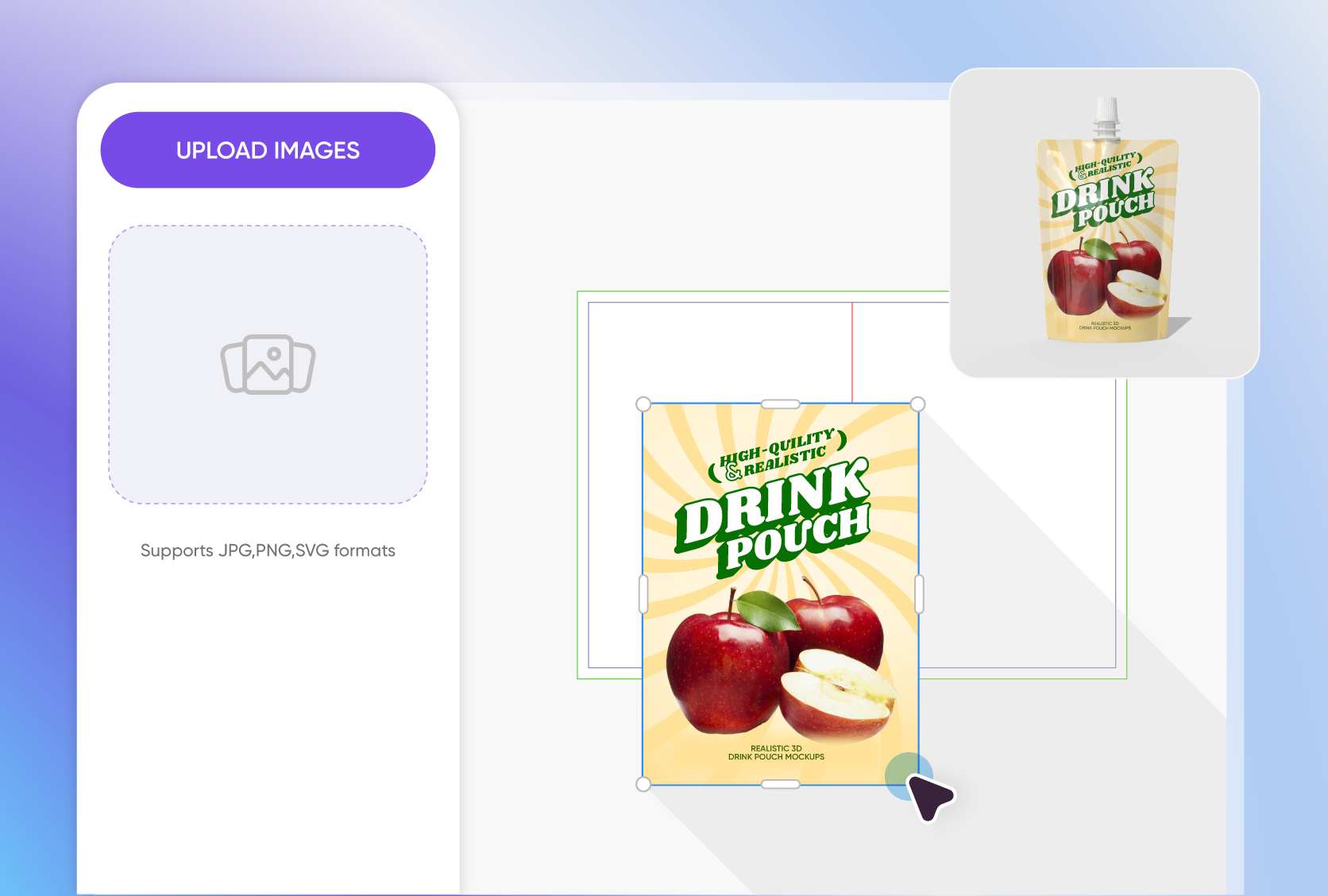 Upload vivid imagery to engage consumers