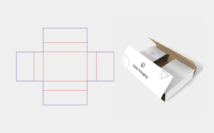 FEFCO 0401 box template