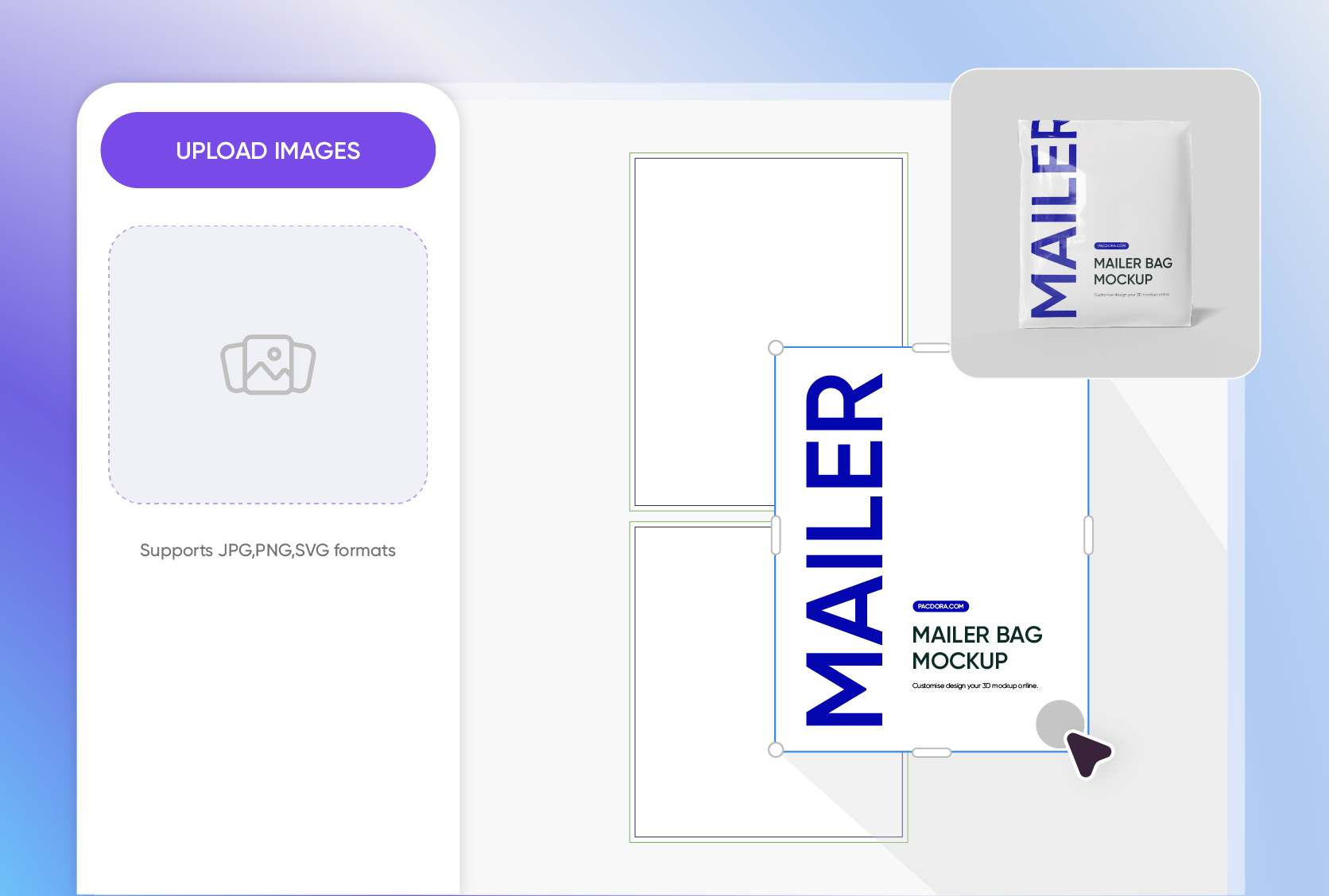 Easy placement of personalized branding