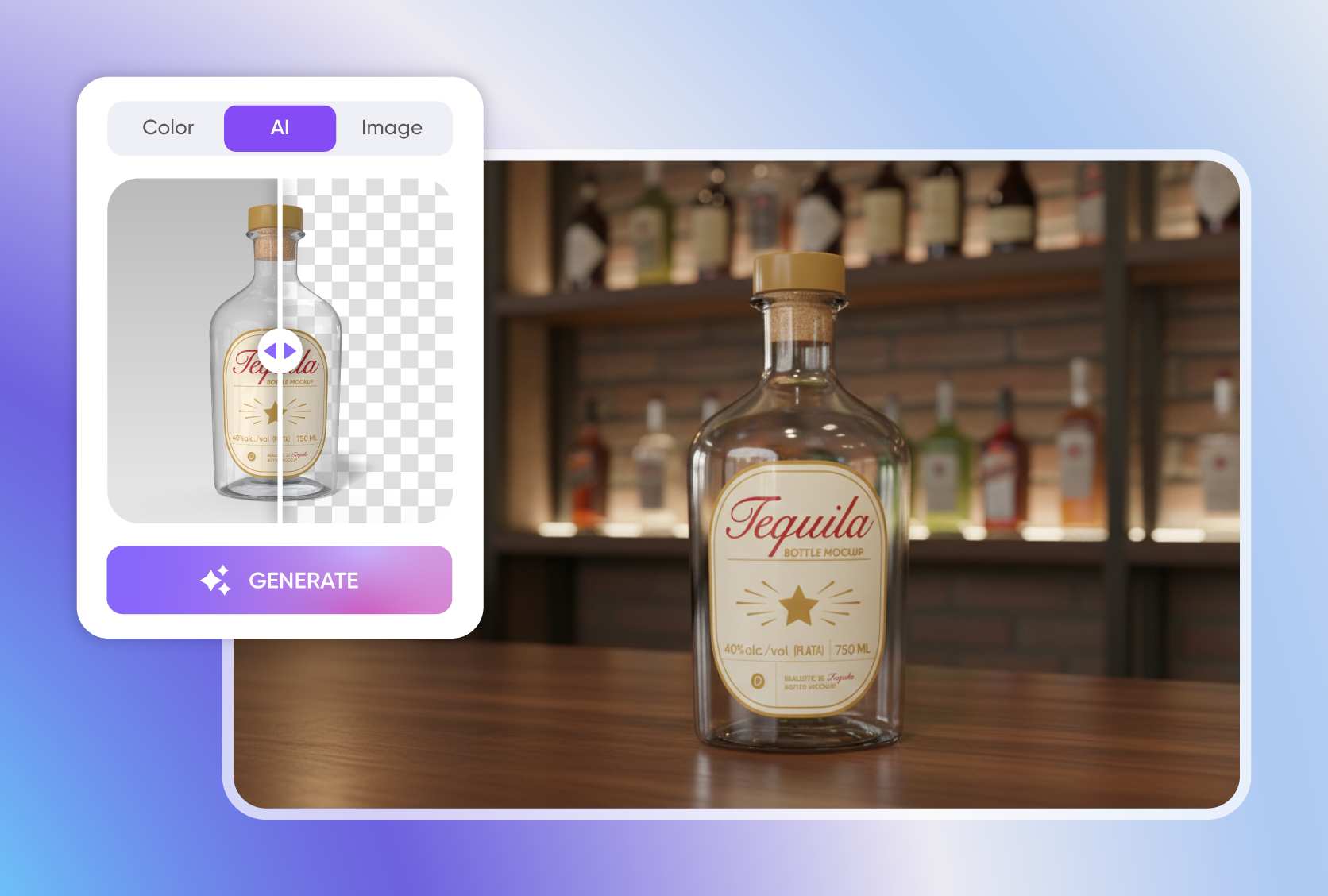 Set the scene for your tequila bottle